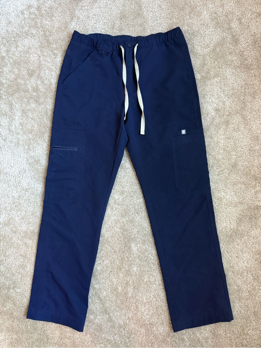 Figs scrubs Navy blue Drawstring Cargo pants